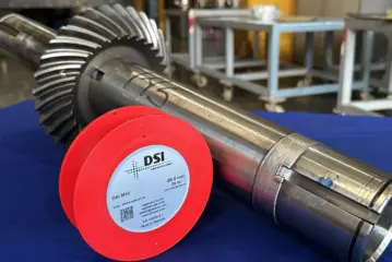 DSI M 10 laser welding wire applied to a gear shaft