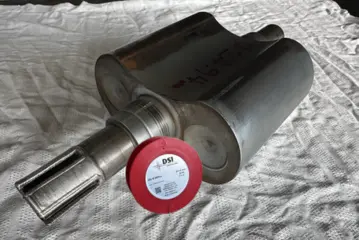 DSI M 20Plus laser welding wire applied to an industrial shaft component