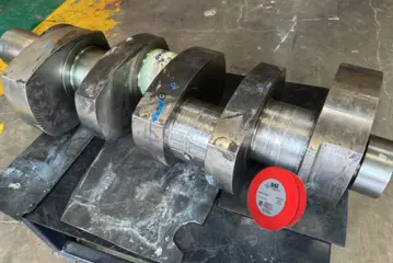 DSI M Connect 2 laser welding wire applied to a crankshaft