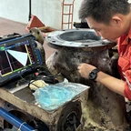 Ultrasonic Testing (UT) of the welded nozzle