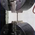 Close-up of the pulse laser welded aircraft component