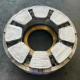 Babbitt bearing refurbished by pulse laser welding